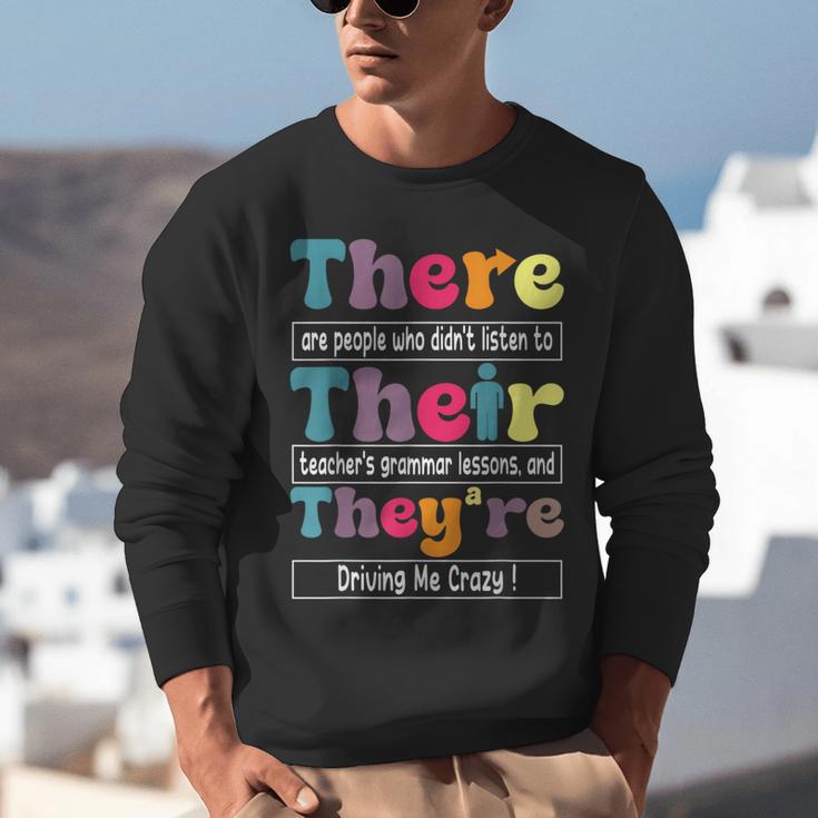 There Their They'Re English Teacher Grammar Memes Unisex Sweatshirt, English Teacher Sweatshirts, funny gift There Their They'Re English Teacher Grammar Memes Unisex Sweatshirt, English Teacher Sweatshirts, funny gift