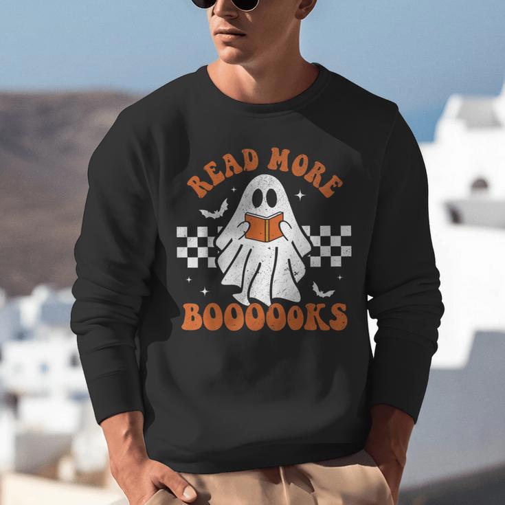 Read More Books Cute Ghost Reading Book Teacher Halloween Unisex Sweatshirt, funny gift Read More Books Cute Ghost Reading Book Teacher Halloween Unisex Sweatshirt, funny gift
