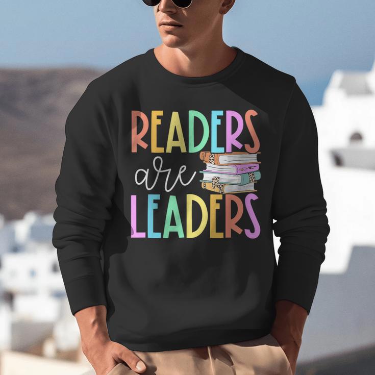 Readers Are Leaders Reading Book Lovers Teacher Women Kids Unisex Sweatshirt, funny gift Readers Are Leaders Reading Book Lovers Teacher Women Kids Unisex Sweatshirt, funny gift