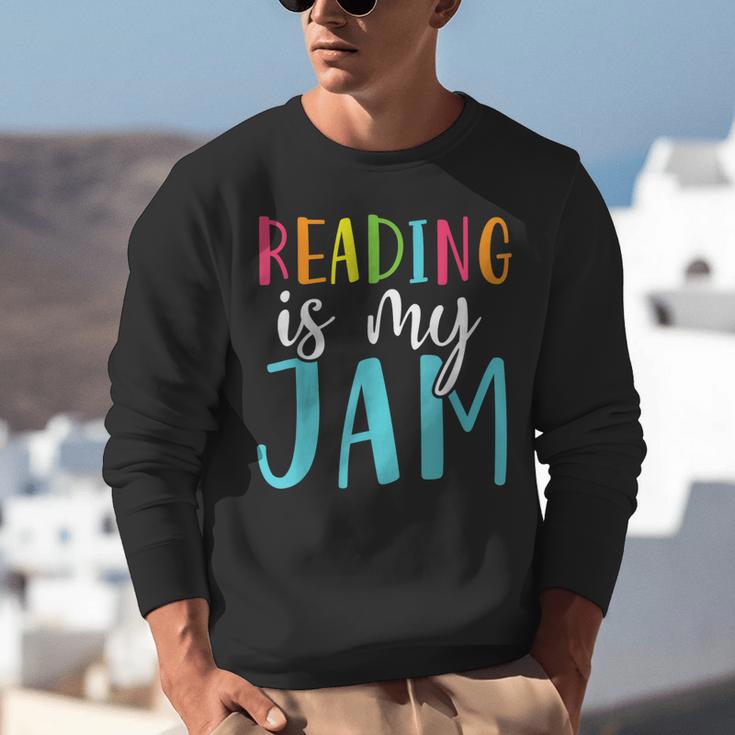 Reading Is My Jam Back To School Teacher Unisex Sweatshirt, funny gift