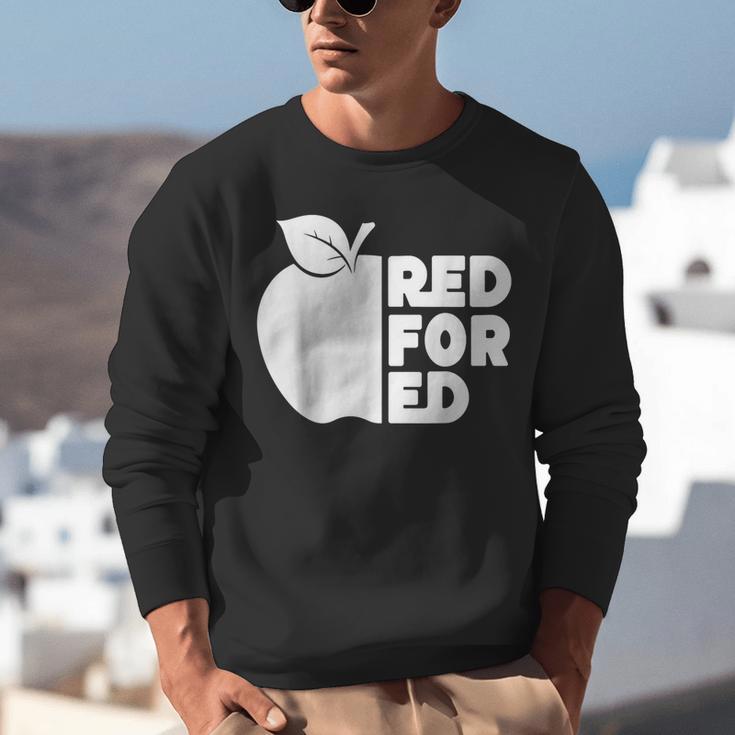 Red For Ed Teacher Support Public Education For Men Women Kids Unisex Sweatshirt, funny gift Red For Ed Teacher Support Public Education For Men Women Kids Unisex Sweatshirt, funny gift