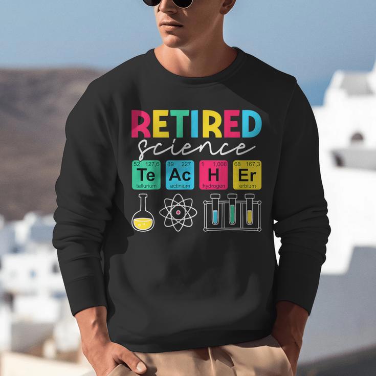 Retired Science Teacher Periodic Table Teacher Life Unisex Sweatshirt, Science Teacher Sweatshirts, funny gift