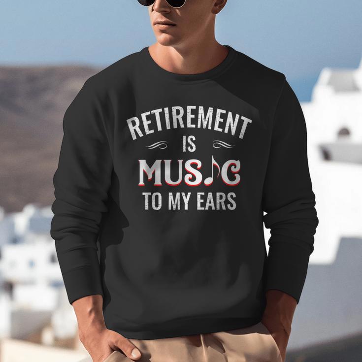 Retirement Is Music To My Ears Retired Music Teacher Unisex Sweatshirt, funny gift Retirement Is Music To My Ears Retired Music Teacher Unisex Sweatshirt, funny gift