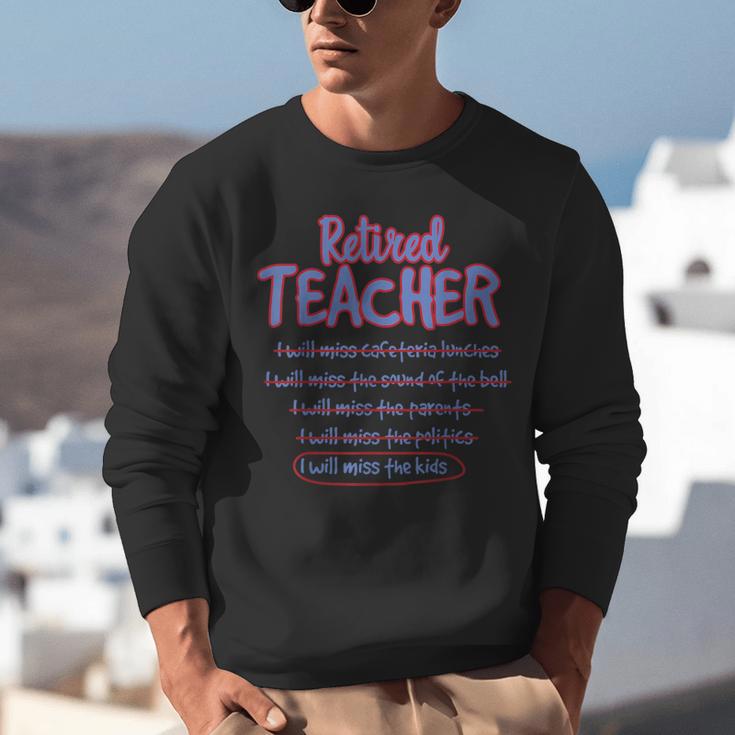 Retiring Teacher Tshirt For Retired Teachers For Men Women Unisex Sweatshirt, funny gift