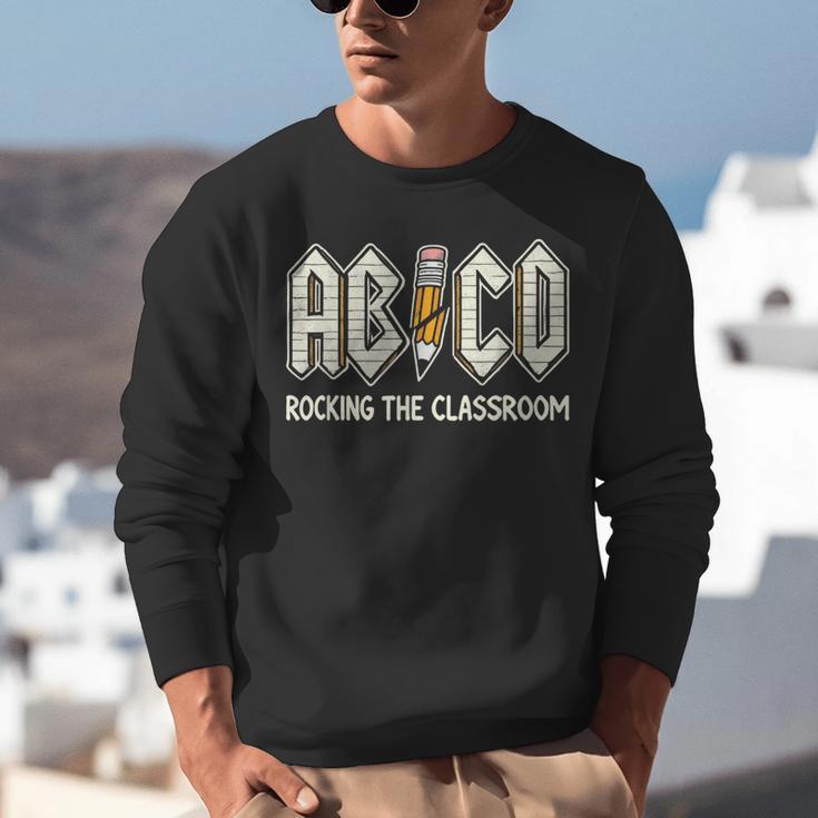 Retro Abcd Teacher Novelty Back To School Teacher Unisex Sweatshirt, funny gift Retro Abcd Teacher Novelty Back To School Teacher Unisex Sweatshirt, funny gift
