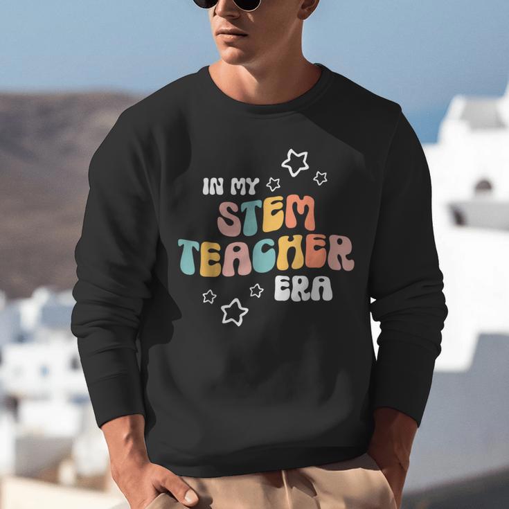 Retro Boho Math Science Professor In My STEM Teacher Era Unisex Sweatshirt, Science Teacher Sweatshirts, funny gift