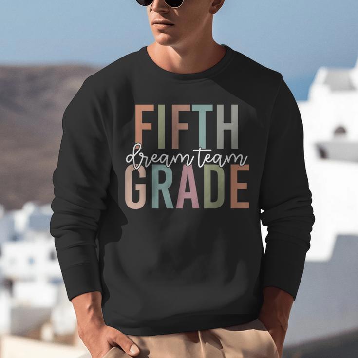 Retro Fifth Grade Dream Team Groovy Teacher Back To School Men Women Girls Kids Unisex Sweatshirt, Groovy Teacher Sweatshirts, funny gift Retro Fifth Grade Dream Team Groovy Teacher Back To School Men Women Girls Kids Unisex Sweatshirt, Groovy Teacher Sweatshirts, funny gift