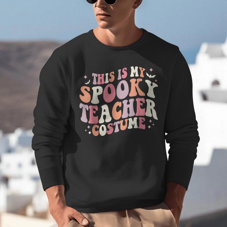 Retro Halloween This Is My Spooky School Teacher Costume Unisex Sweatshirt, funny gift Retro Halloween This Is My Spooky School Teacher Costume Unisex Sweatshirt, funny gift