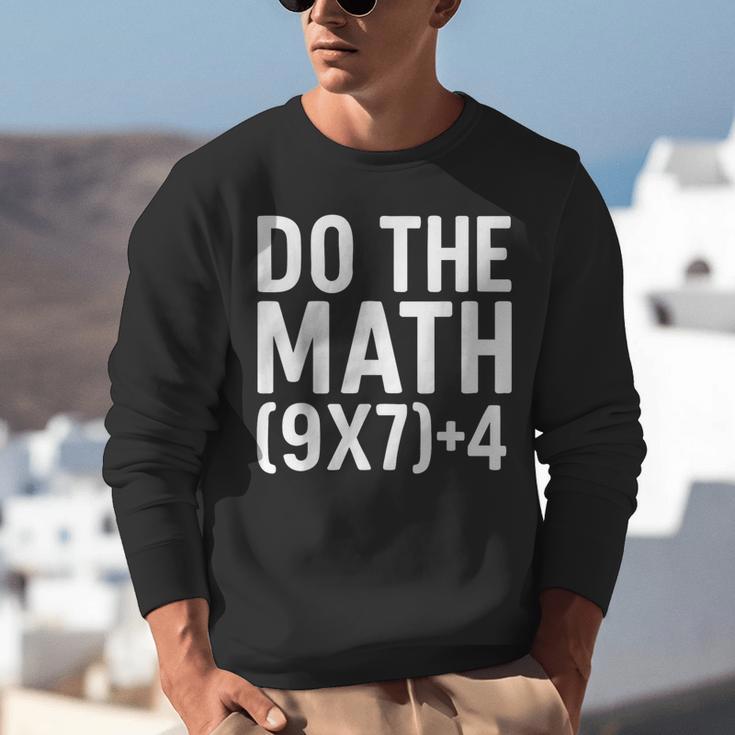 Retro Do The Math Teacher For Men Women Kid Boy Girl Unisex Sweatshirt, funny gift