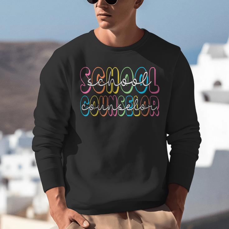 Retro School Counselor Counseling Teacher Appreciation Unisex Sweatshirt, funny gift
