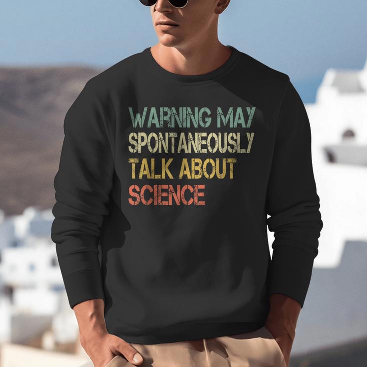 Retro Scientist Warning May Talk About Science Teacher Unisex Sweatshirt, Science Teacher Sweatshirts, funny gift Retro Scientist Warning May Talk About Science Teacher Unisex Sweatshirt, Science Teacher Sweatshirts, funny gift