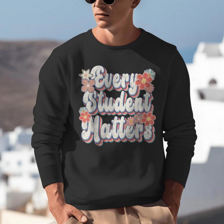 Retro Vintage Every Student Matters Teacher Paraprofessional Unisex Sweatshirt, funny gift Retro Vintage Every Student Matters Teacher Paraprofessional Unisex Sweatshirt, funny gift