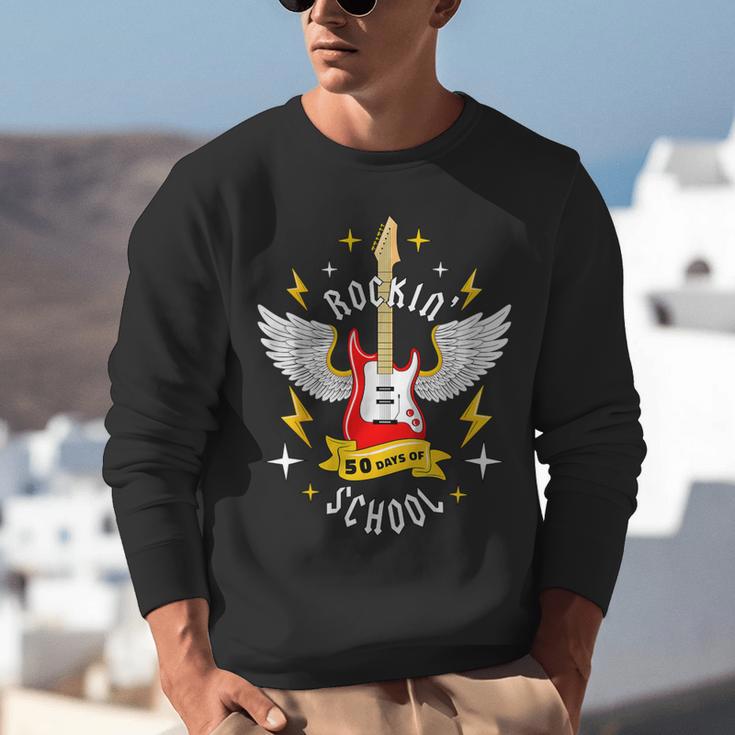 Rockin 50 Days Of School 50th Day Of School Teacher Student Men Women Girls Kids Unisex Sweatshirt, funny gift Rockin 50 Days Of School 50th Day Of School Teacher Student Men Women Girls Kids Unisex Sweatshirt, funny gift