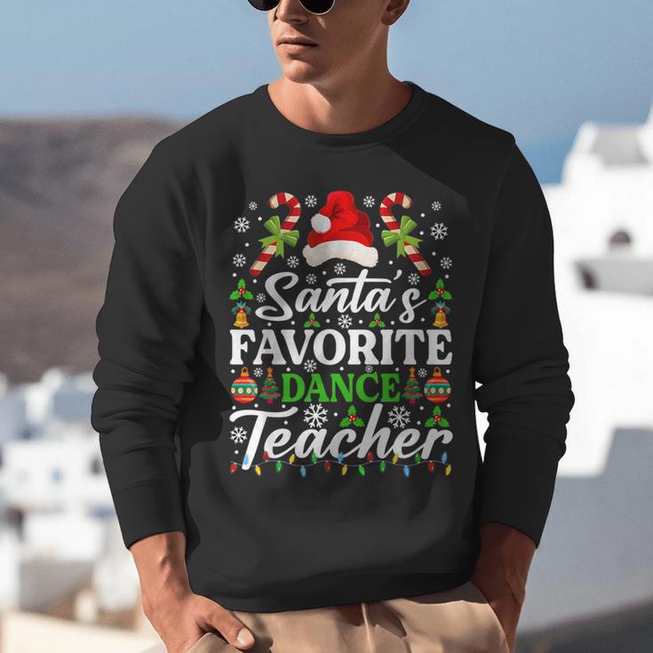 Santa's Favorite Dance Teacher Shirt Christmas Pajama Unisex Sweatshirt, funny gift Santa's Favorite Dance Teacher Shirt Christmas Pajama Unisex Sweatshirt, funny gift