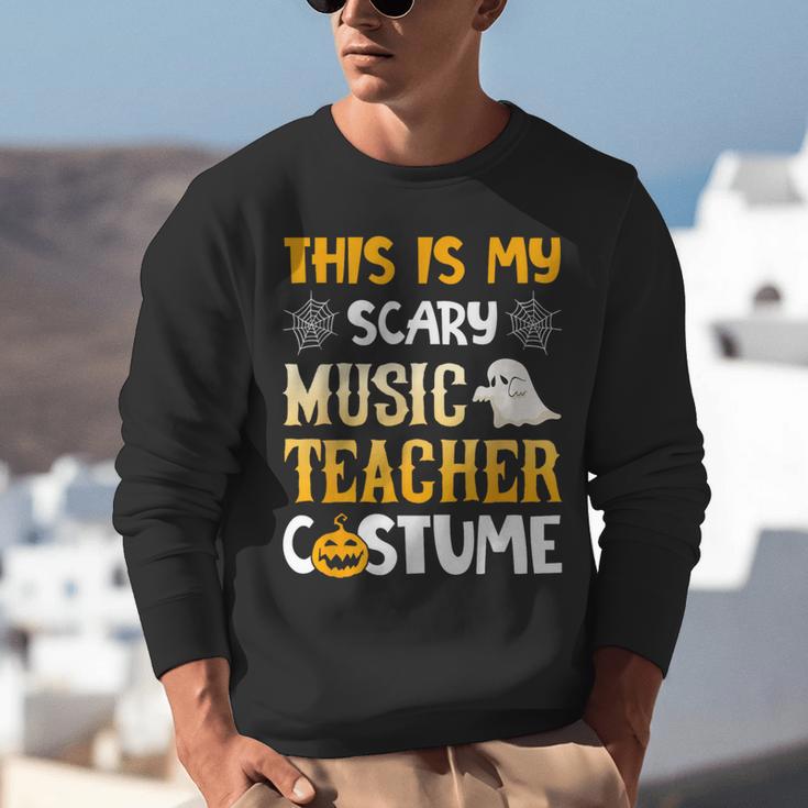 This Is My Scary Music Teacher Halloween Costumes Pajama Unisex Sweatshirt, funny gift