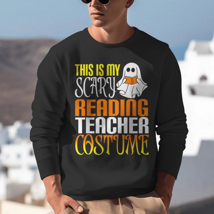 This Is My Scary Reading Teacher Costume Halloween School Unisex Sweatshirt, funny gift This Is My Scary Reading Teacher Costume Halloween School Unisex Sweatshirt, funny gift