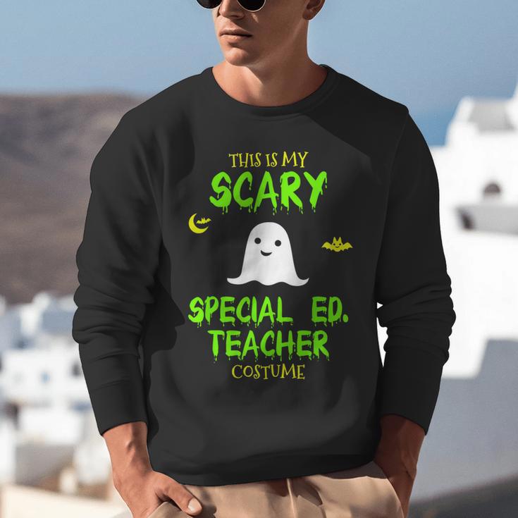 Scary Special Education Ed Teacher Costume Halloween Easy Unisex Sweatshirt, funny gift Scary Special Education Ed Teacher Costume Halloween Easy Unisex Sweatshirt, funny gift