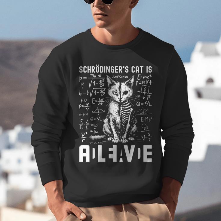 Schrodinger's Cat Dead And Alive Physics Teacher Unisex Sweatshirt, funny gift Schrodinger's Cat Dead And Alive Physics Teacher Unisex Sweatshirt, funny gift