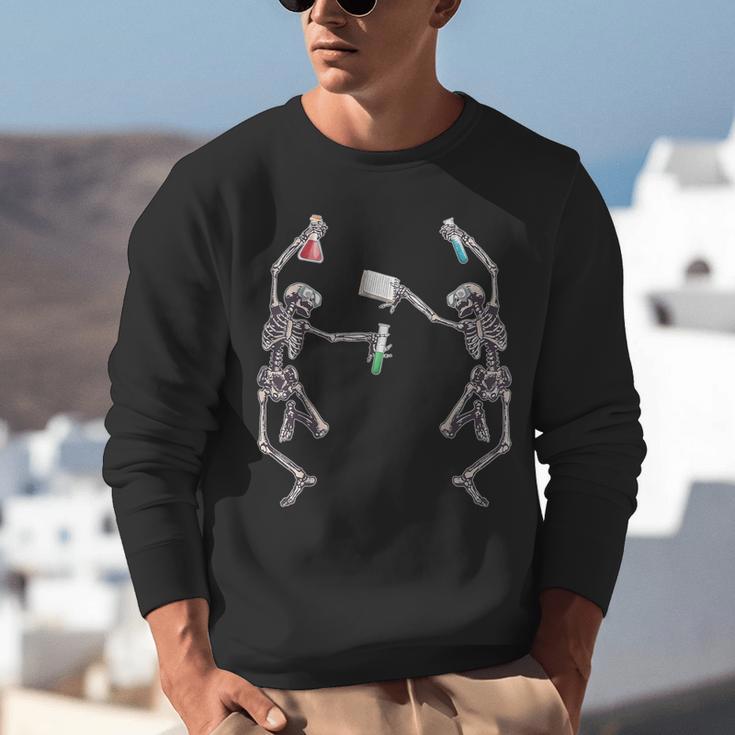 Science Teacher Dancing Skeleton Halloween Chemist Scientist Unisex Sweatshirt, Science Teacher Sweatshirts, funny gift Science Teacher Dancing Skeleton Halloween Chemist Scientist Unisex Sweatshirt, Science Teacher Sweatshirts, funny gift