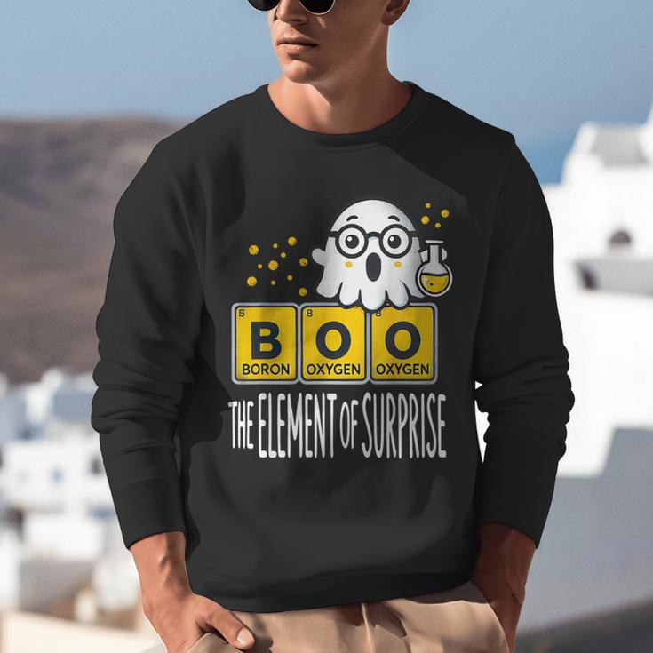 Science Teacher Halloween Elements Of Surprise Chemistry Unisex Sweatshirt, Science Teacher Sweatshirts, funny gift