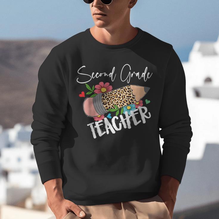 Second Grade Teacher Leopard Pencil 2nd Grade Women Teacher Unisex Sweatshirt, 2nd Grade Teacher Sweatshirts, funny gift Second Grade Teacher Leopard Pencil 2nd Grade Women Teacher Unisex Sweatshirt, 2nd Grade Teacher Sweatshirts, funny gift