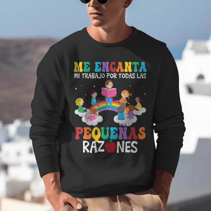 Spanish Teacher Bilingual Teacher Maestra Maestras Unisex Sweatshirt, funny gift