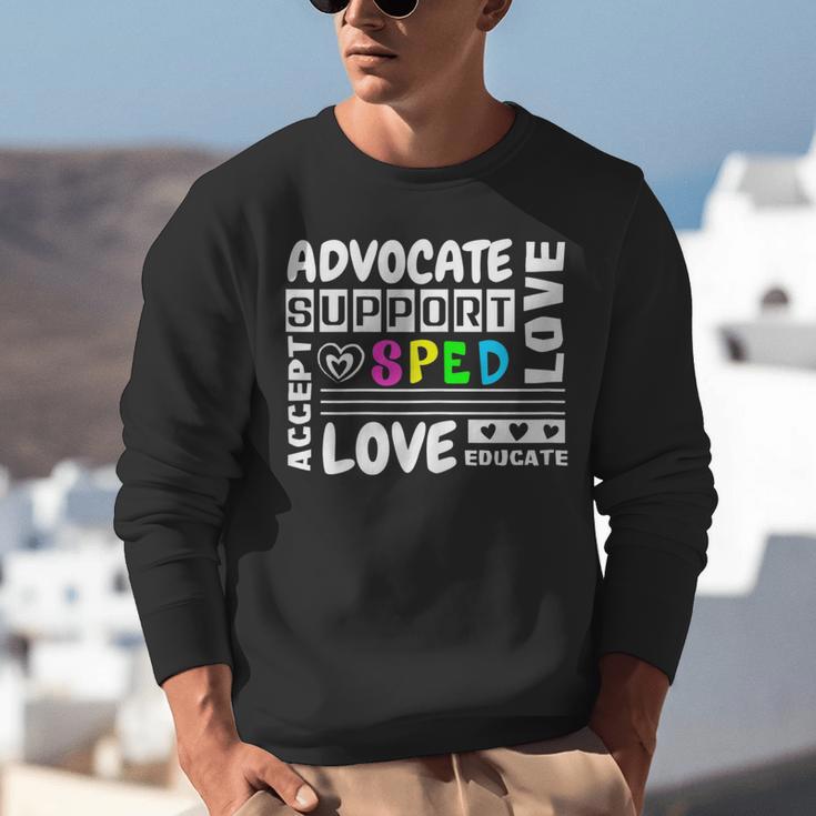 Special Education Advocate Love Support SPED Teacher Unisex Sweatshirt, funny gift Special Education Advocate Love Support SPED Teacher Unisex Sweatshirt, funny gift