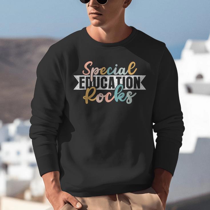 Special Education Rocks Sped Teacher Students Back To School Unisex Sweatshirt, funny gift Special Education Rocks Sped Teacher Students Back To School Unisex Sweatshirt, funny gift