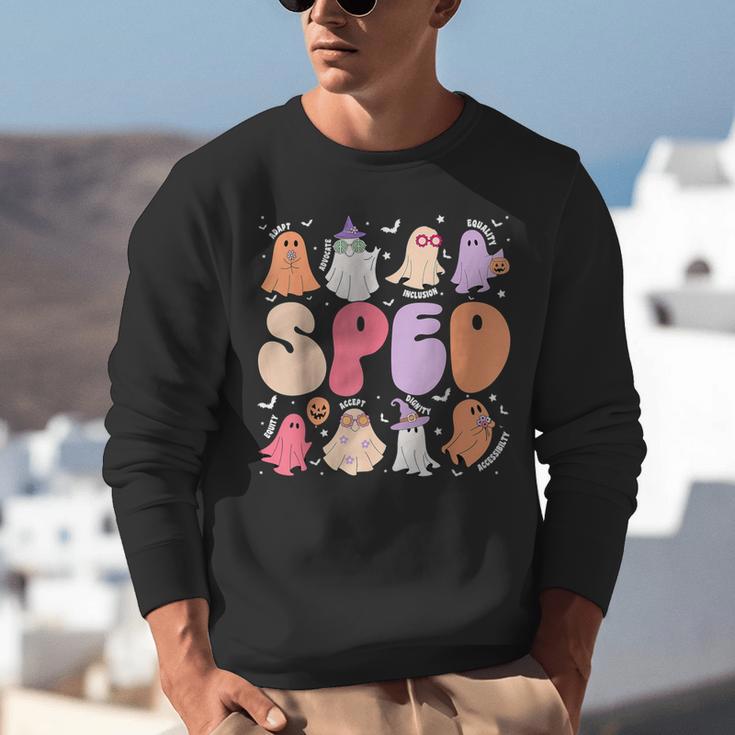 Special Education Teacher Ghosts Halloween SPED Teacher Unisex Sweatshirt, funny gift