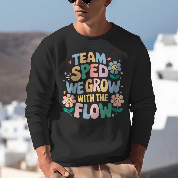 Special Education Teacher Team SPED Grow With The Flow Unisex Sweatshirt, funny gift Special Education Teacher Team SPED Grow With The Flow Unisex Sweatshirt, funny gift