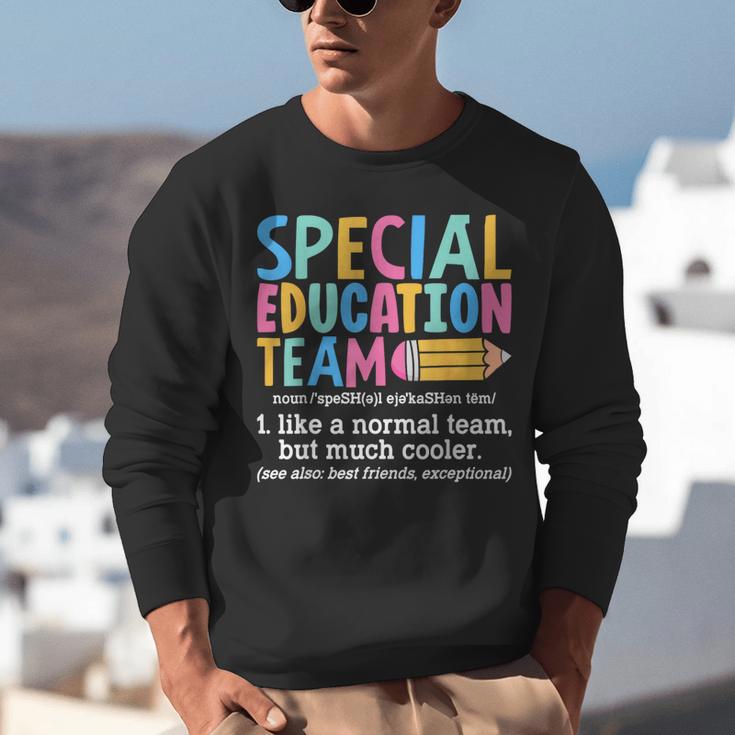 Special Education Team Definition Retro Ed Team Crew Teacher Unisex Sweatshirt, funny gift