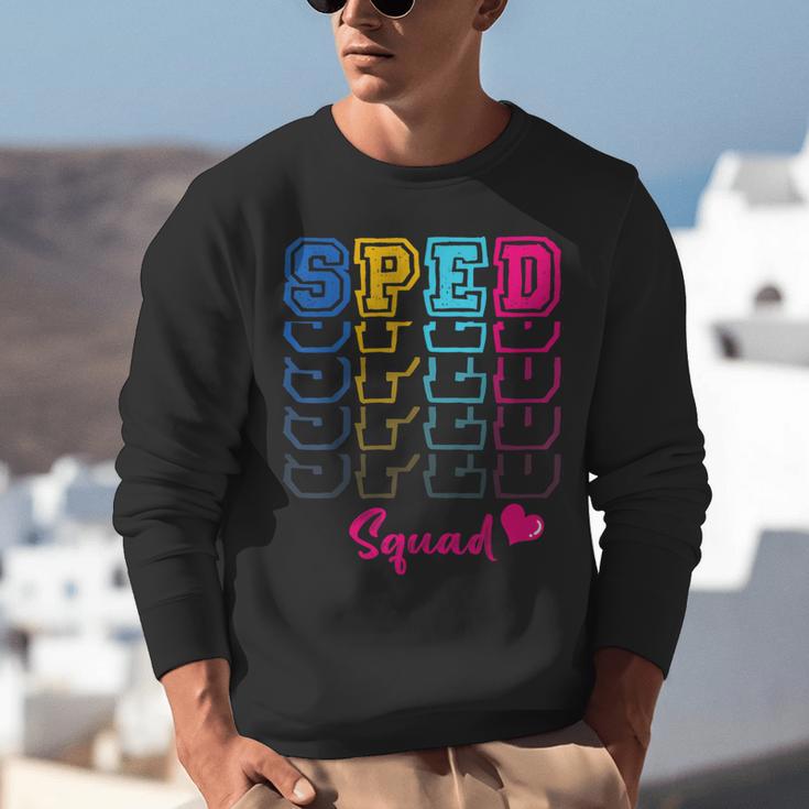 SPED Squad Proud Special Education Para Teacher Colorful Unisex Sweatshirt, funny gift SPED Squad Proud Special Education Para Teacher Colorful Unisex Sweatshirt, funny gift