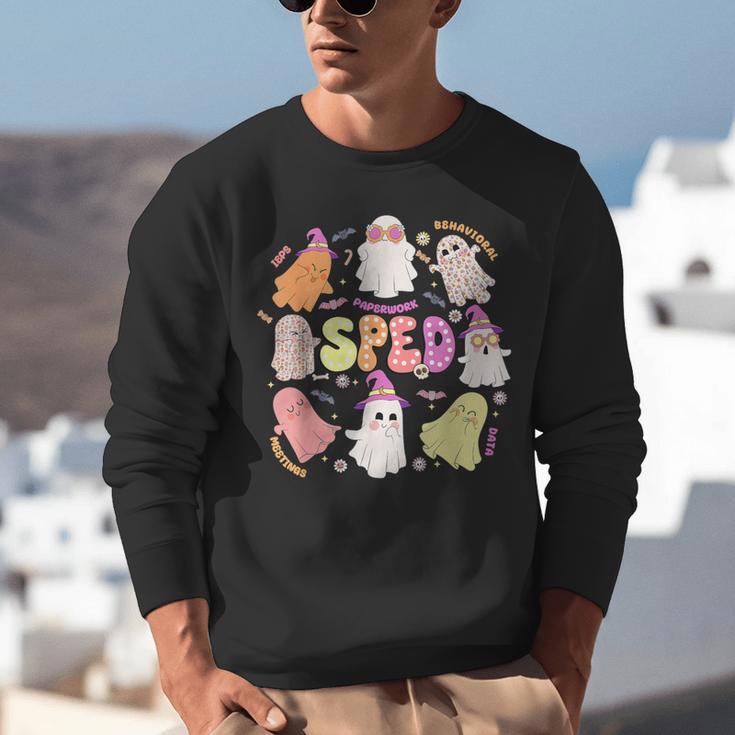 SPED Teacher Halloween Spooky Special Education Team Men Women Kids Unisex Sweatshirt, funny gift SPED Teacher Halloween Spooky Special Education Team Men Women Kids Unisex Sweatshirt, funny gift