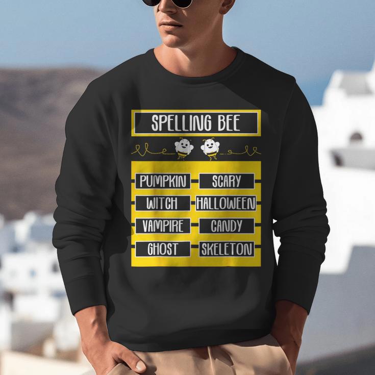 Spelling Bee Halloween Teachers Bee Spelling Competition Unisex Sweatshirt, funny gift