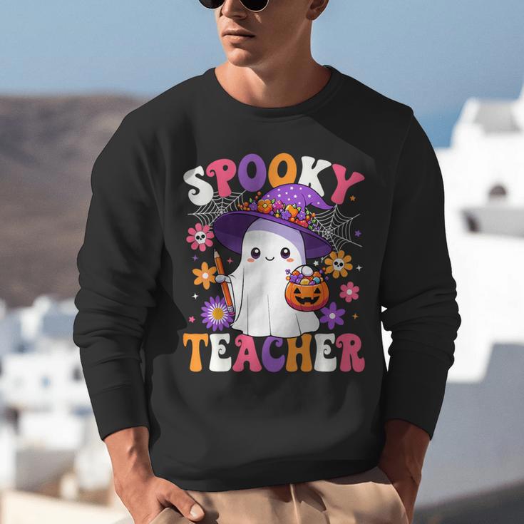 Spooky Teacher Halloween Cute Halloween Teacher Ghost Unisex Sweatshirt, funny gift Spooky Teacher Halloween Cute Halloween Teacher Ghost Unisex Sweatshirt, funny gift