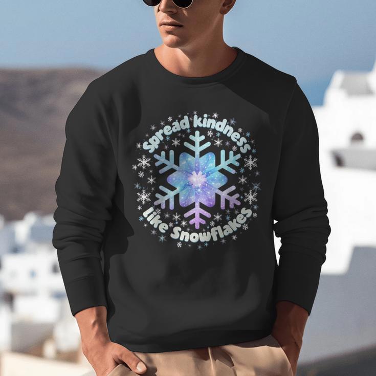 Spread Kindness Like Snowflakes Christmas Teacher Unity Day Unisex Sweatshirt, funny gift