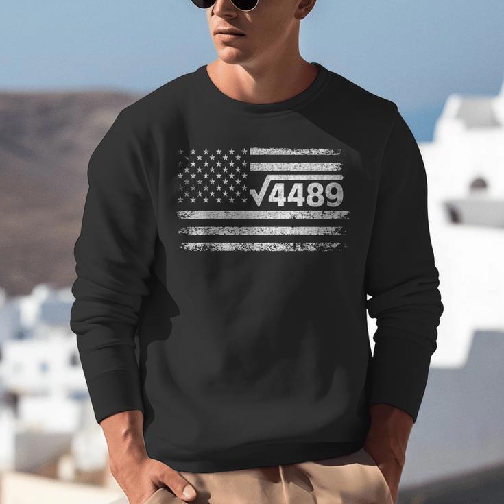 Square Root 4489 Slang Math Teacher Six Seven 6 7 USA Flag Unisex Sweatshirt, funny gift Square Root 4489 Slang Math Teacher Six Seven 6 7 USA Flag Unisex Sweatshirt, funny gift