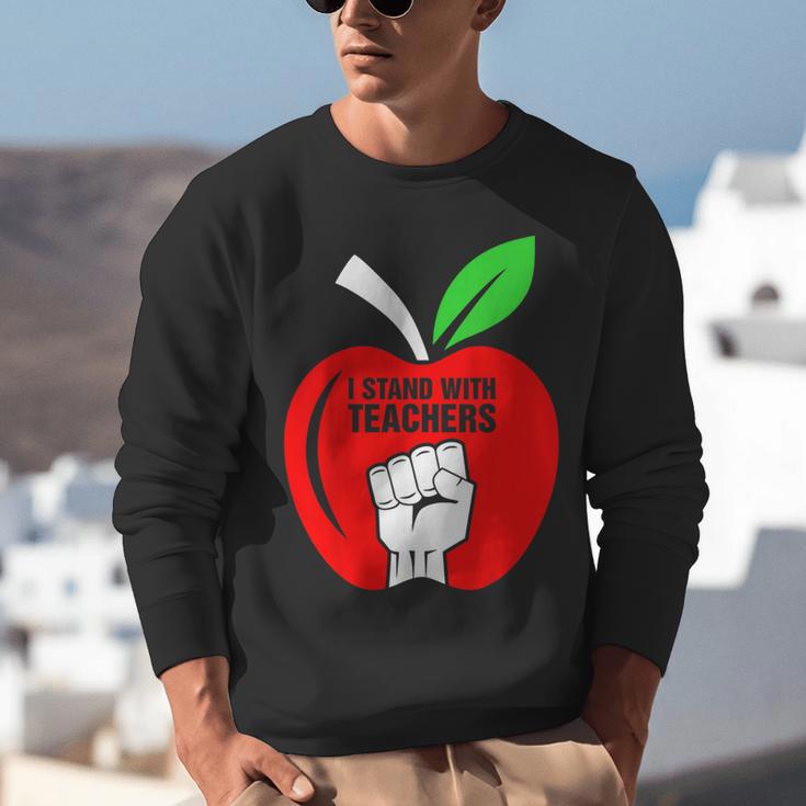 I Stand With Teachers Tshirt Unisex Sweatshirt, funny gift I Stand With Teachers Tshirt Unisex Sweatshirt, funny gift