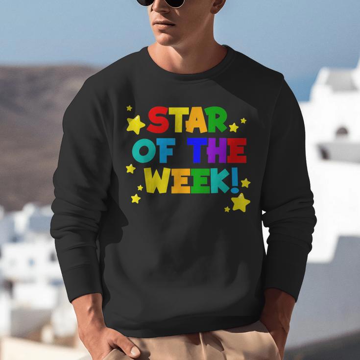 Star Of The Week Cheerful Recognition Student Teachers Class Men Women Kids Unisex Sweatshirt, funny gift