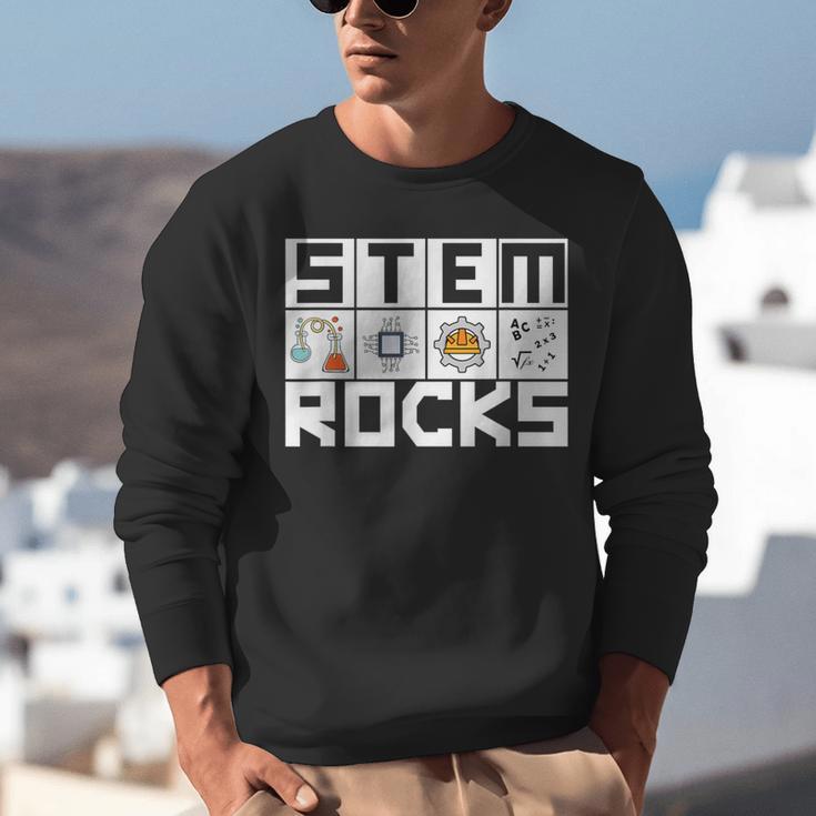 STEM Rocks Science Technology Engineering Math STEM Teacher Unisex Sweatshirt, Science Teacher Sweatshirts, funny gift STEM Rocks Science Technology Engineering Math STEM Teacher Unisex Sweatshirt, Science Teacher Sweatshirts, funny gift