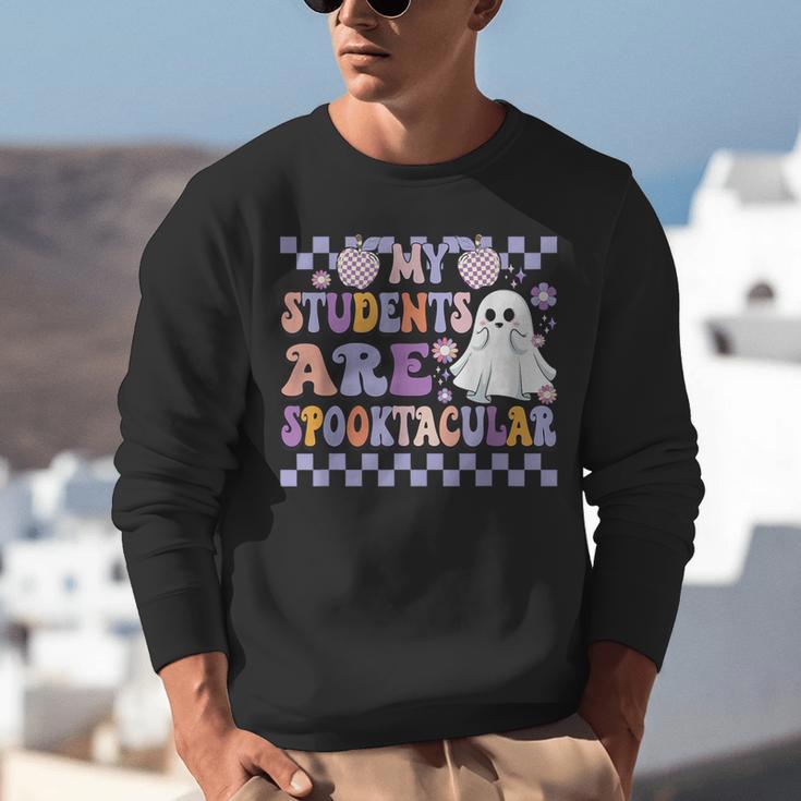 My Students Are Spooktacular Teacher Halloween Vibes Unisex Sweatshirt, funny gift My Students Are Spooktacular Teacher Halloween Vibes Unisex Sweatshirt, funny gift