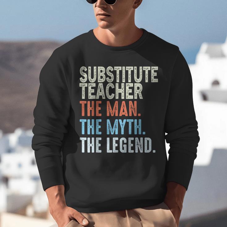 Substitute Teacher Man The Myth The Legend Appreciation Day Unisex Sweatshirt, funny gift Substitute Teacher Man The Myth The Legend Appreciation Day Unisex Sweatshirt, funny gift