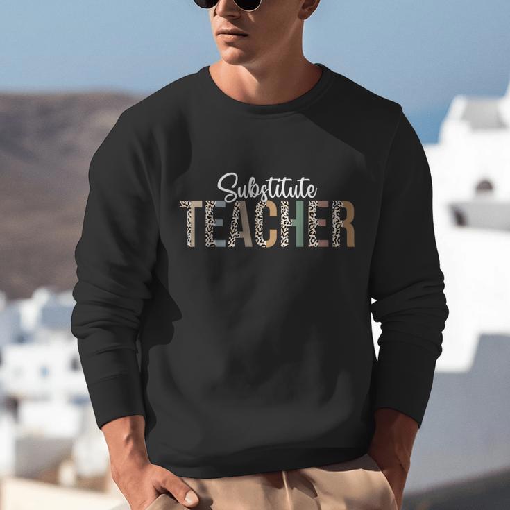 Substitute Teacher Supplies For Teachers Leopard For Men Women Unisex Sweatshirt, funny gift Substitute Teacher Supplies For Teachers Leopard For Men Women Unisex Sweatshirt, funny gift