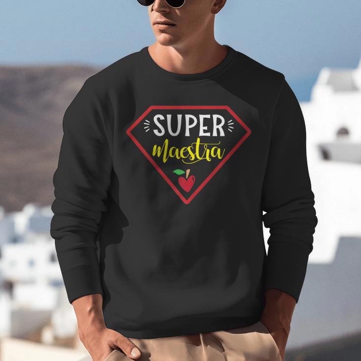 Super Heroe Maestra Espanol Spanish Super Teacher Unisex Sweatshirt, Super Teacher Sweatshirts, funny gift Super Heroe Maestra Espanol Spanish Super Teacher Unisex Sweatshirt, Super Teacher Sweatshirts, funny gift