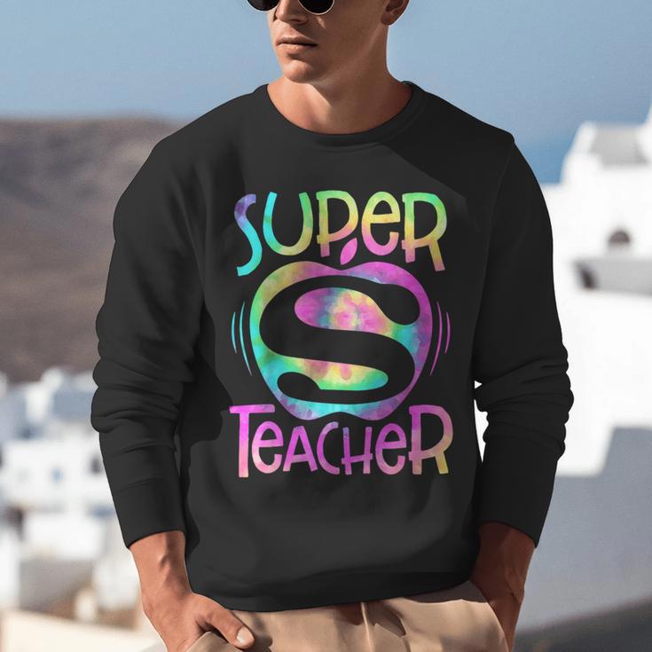 Super Teacher Back To School Apple Tie Dye First Day Unisex Sweatshirt, Super Teacher Sweatshirts, funny gift Super Teacher Back To School Apple Tie Dye First Day Unisex Sweatshirt, Super Teacher Sweatshirts, funny gift