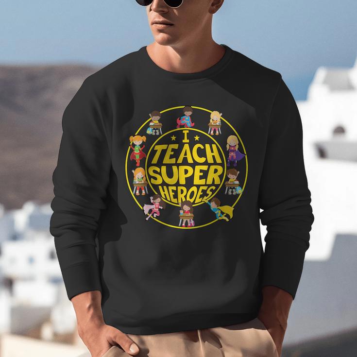 Superhero Teacher I Teach Super Heroes Unisex Sweatshirt, Super Teacher Sweatshirts, funny gift Superhero Teacher I Teach Super Heroes Unisex Sweatshirt, Super Teacher Sweatshirts, funny gift