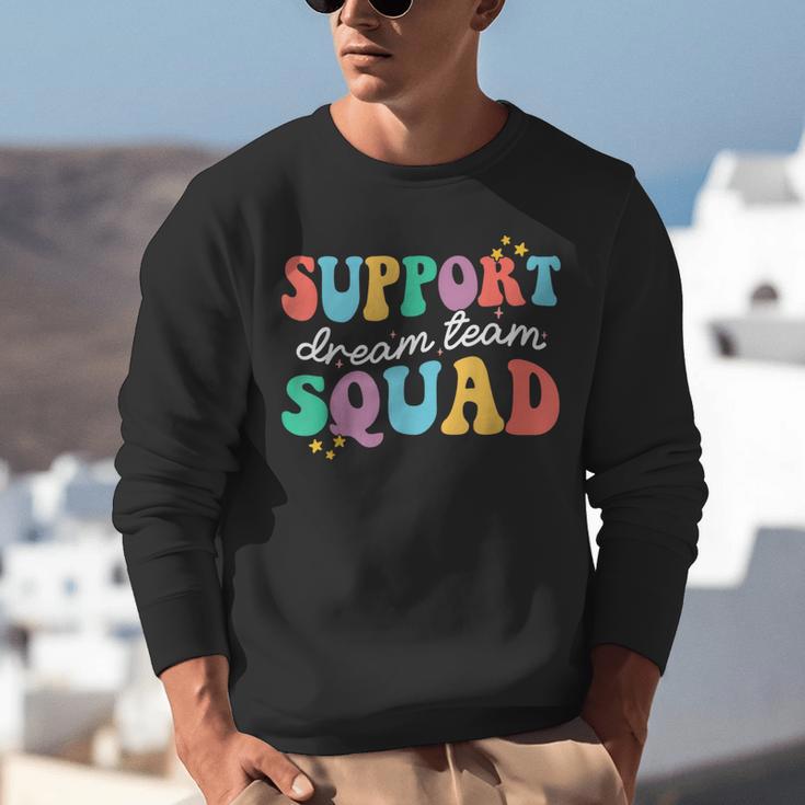 Support Dream Services Team Groovy Teacher Support Squad Unisex Sweatshirt, Groovy Teacher Sweatshirts, funny gift Support Dream Services Team Groovy Teacher Support Squad Unisex Sweatshirt, Groovy Teacher Sweatshirts, funny gift