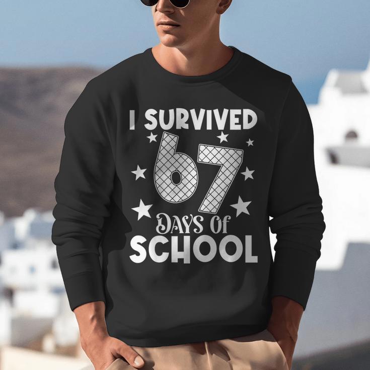 I Survived 67 Days Of School Teachers Students Unisex Sweatshirt, funny gift I Survived 67 Days Of School Teachers Students Unisex Sweatshirt, funny gift
