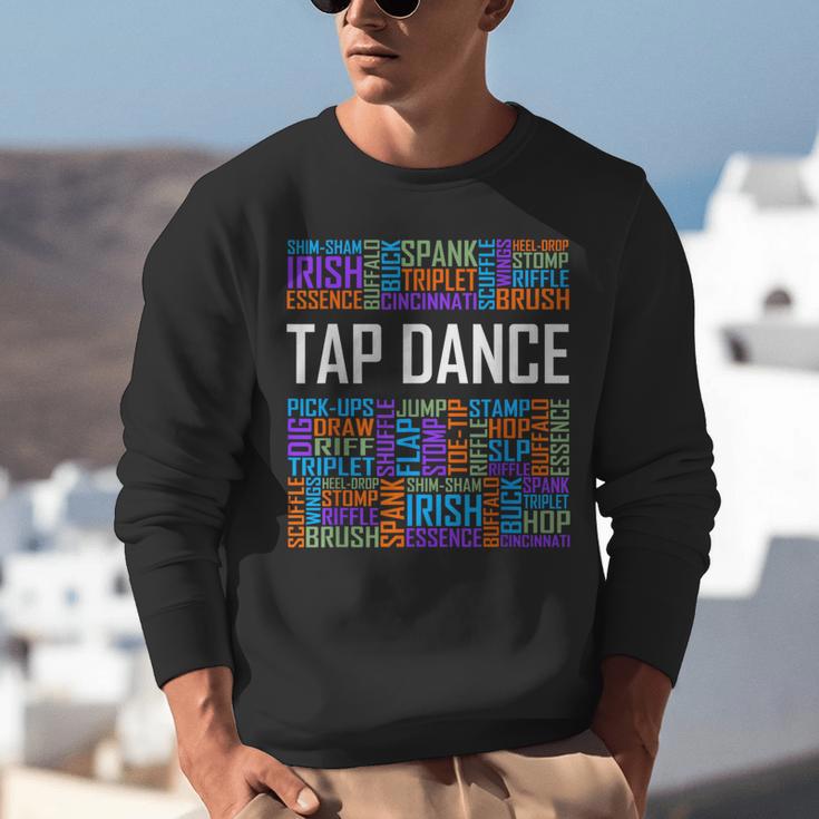 Tap Dance Words Lover Tap Dancer Dancing Teacher Unisex Sweatshirt, funny gift
