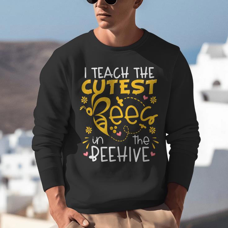 I Teach The Cutest Bees In The Beehive Teacher Unisex Sweatshirt, funny gift I Teach The Cutest Bees In The Beehive Teacher Unisex Sweatshirt, funny gift